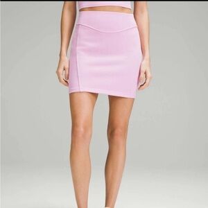 New Lululemon Scuba HR Mini Skirt Vita Pink Size M Soft Comfy Coquette Barbie